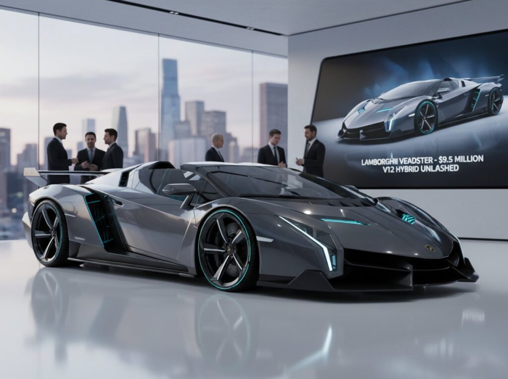 Lambo Unleashes $9.5M V12 Hybrid Veneno Roadster