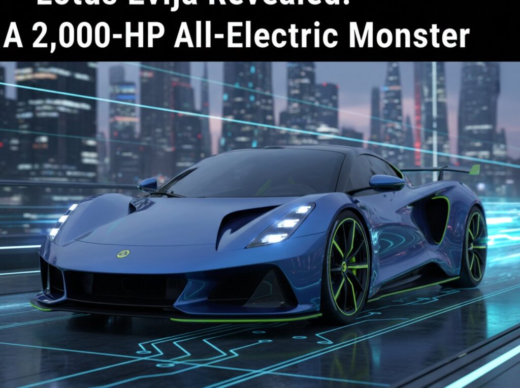 Lotus Evija Revealed: A 2,000-HP All-Electric Monster