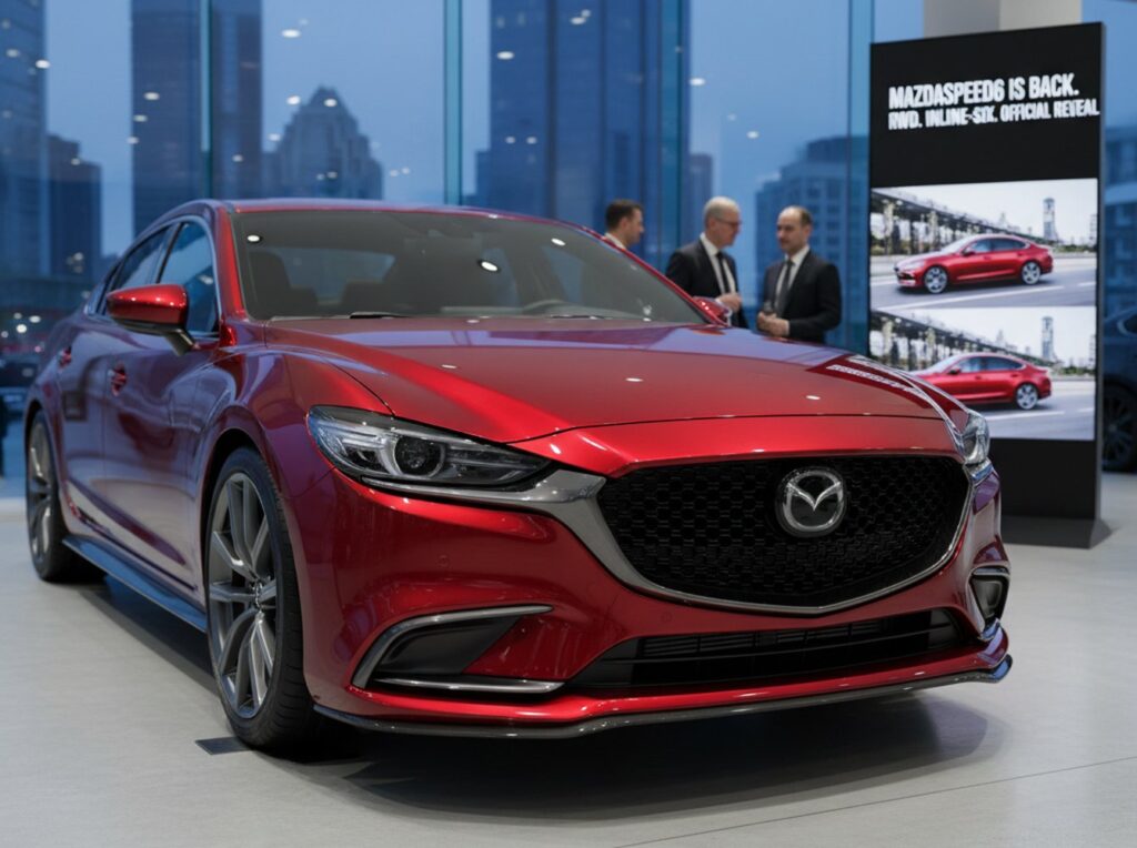 MazdaSpeed6 Is Back: RWD, Inline-Six Sedan Officially Revealed